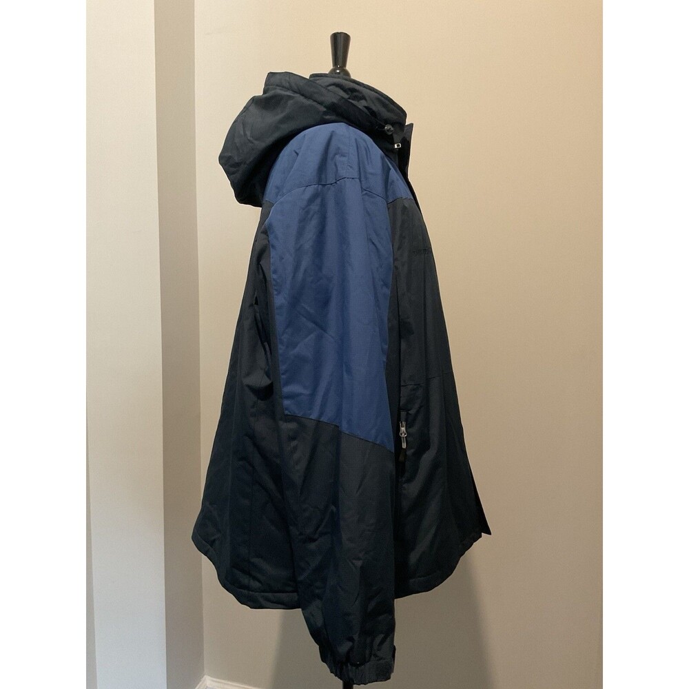 Swiss tech blue/black full zip jacket mens size 2XL lined pockets hood - Picture 7 of 12